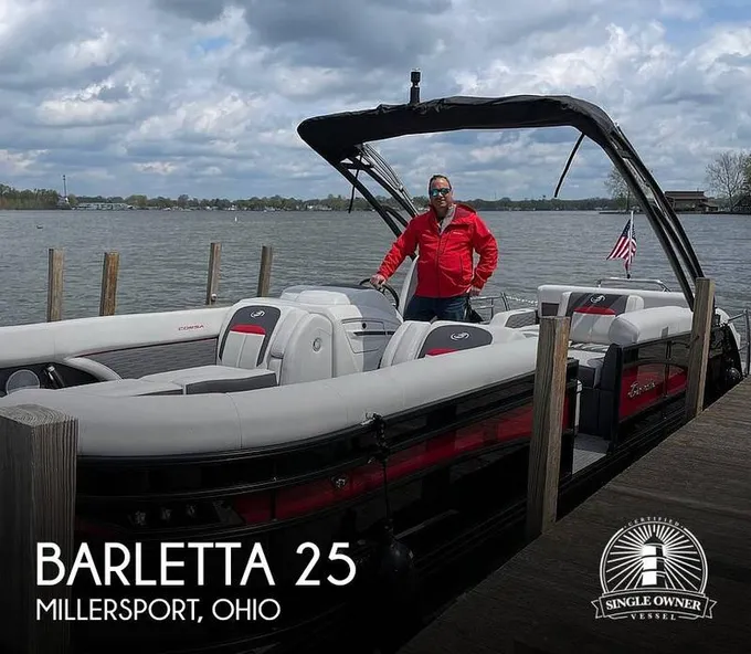 Barletta Corsa 25UA Blackout Tritoon Boats 2023 for Sale