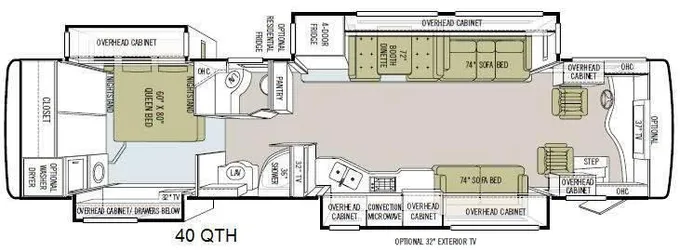 2011 Tiffin Tiffin Motorhomes Phaeton 40 QTH 40ft for Sale
