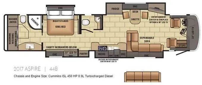 2017 Entegra Coach Aspire 44B 44ft for Sale