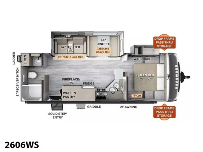 2024 Forest River Forest River Rockwood Ultra Lite 2606WS 26ft for Sale