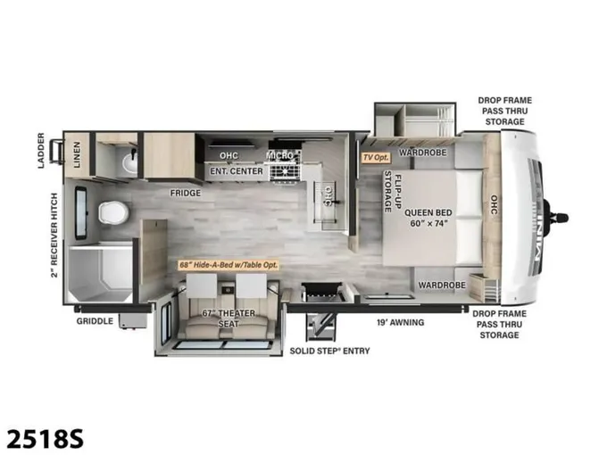 2024 Forest River Forest River Rockwood Mini Lite 2518S 25ft for Sale