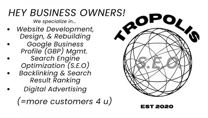 Are you a business owner? Personalized website builds!