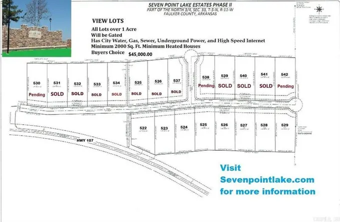20 FOUR MILE HILL RD, Vilonia, AR 72173 Land For Sale  MLS# 23039379