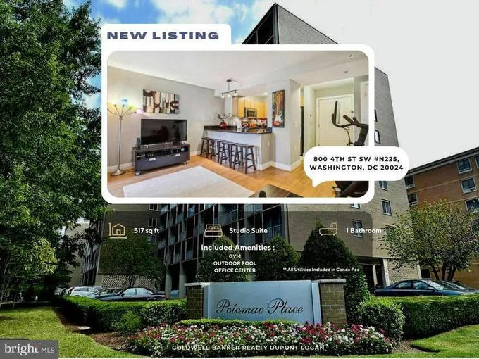 800 4TH ST SW APT N225, WASHINGTON, DC 20024 Condominium For Sale  MLS# DCDC2123776