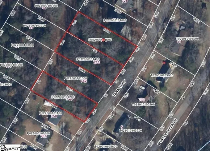 734 TANNER RD, Taylors, SC 29687 Land For Sale  MLS# 1517728