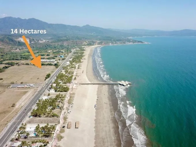 0 14 Hectares in Bahia Matanchen Front of Boulevard, San Blas, NT for Sale
