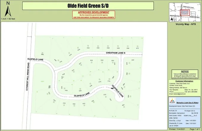 Germantown, Shelby County, TN Undeveloped Land, Homesites for sale Property ID: 418800415
