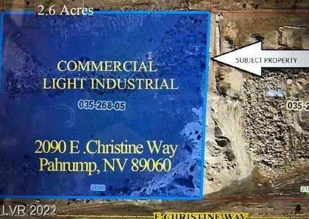 2090 CHRISTINE WAY, Pahrump, NV 89060 Land For Sale  MLS# 2555468