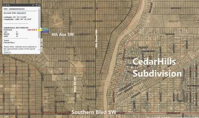 23 12TH ST SW, Rio Rancho, NM 87124 Land For Sale  MLS# 1056162