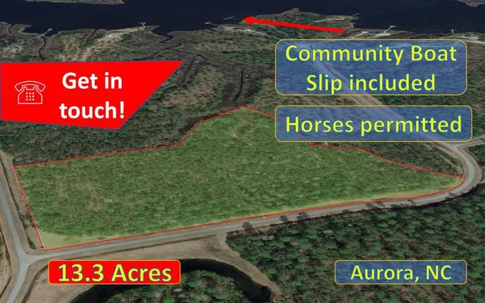 Aurora, Beaufort County, NC Undeveloped Land, Horse Property, Riverfront Property, Waterfront Property for sale Property ID: