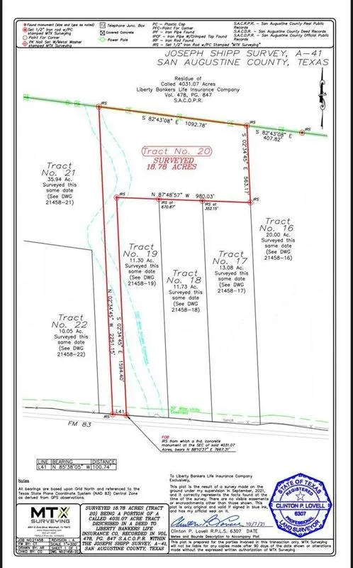 tract 20 Hwy 83, Pineland, TX 75968 for Sale