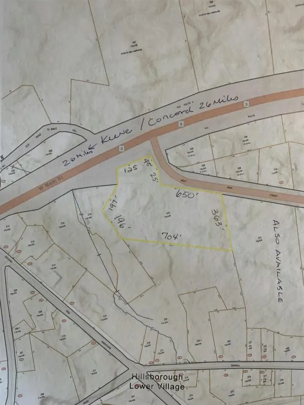 00 W MAIN STREET, Hillsborough, NH 03244 Land For Sale  MLS# 4944717