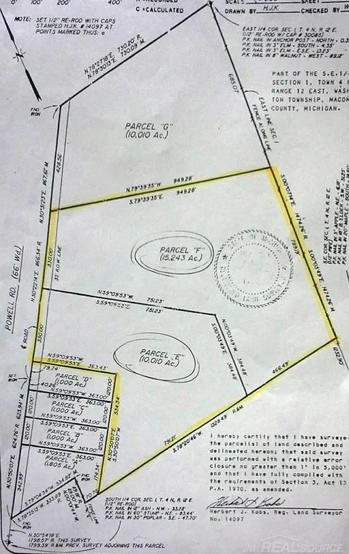 67800 Powell Rd, Washington Twp, MI 48095 - MLS 31300519 for Sale