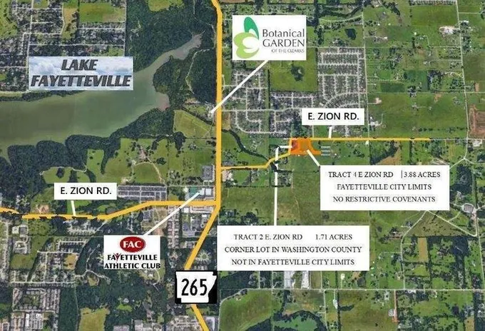 Tract 4 E Zion RD, Fayetteville, AR 72764  609144103 for Sale