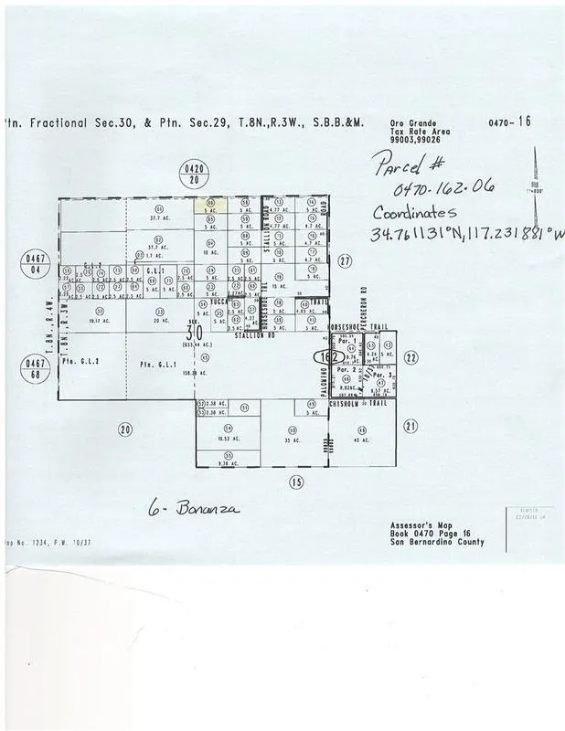 Barstow, San Bernardino County, CA Undeveloped Land, Homesites for sale Property ID: 417888107