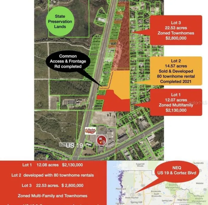 COMMERCIAL WAY, WEEKI WACHEE, FL 34613 Land For Sale  MLS# W7853554