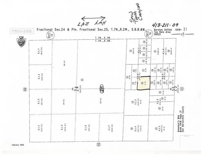 Barstow, San Bernardino County, CA Undeveloped Land for sale Property ID: 417888118