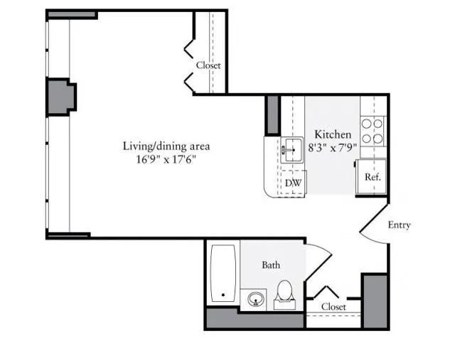 0 Bedroom 1 Bath In Manhattan NY 10019 for Rent