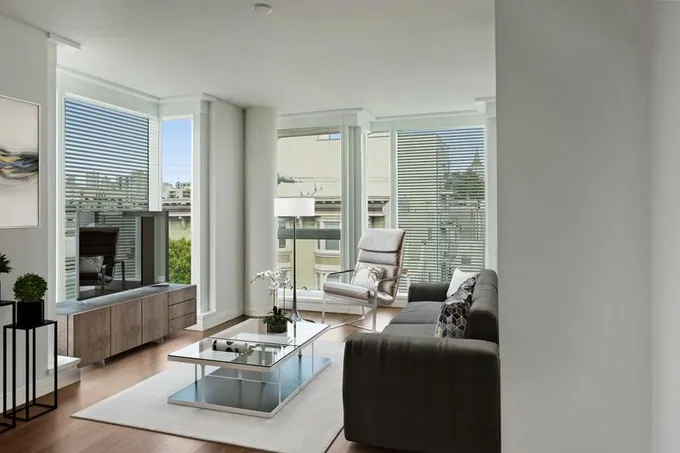 Bright Corner One Bedroom Condo in Hayes Valley for Rent