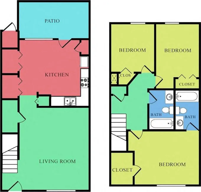 Wildwood Springs - 3x2 Townhome for Rent