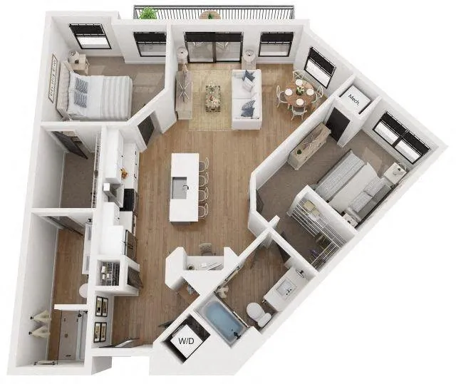 The Reeve Lakeside - PLAN D3 for Rent