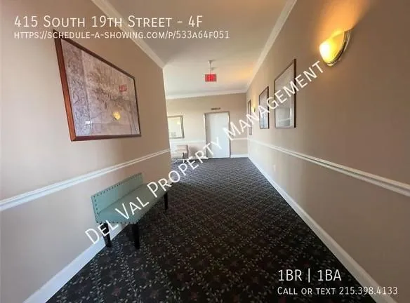 415 S 19th St unit 4F Philadelphia, PA 19146 - Home For Rent