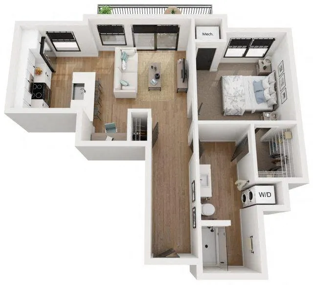 The Reeve Lakeside - PLAN B1 for Rent