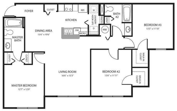 Brandywine Apartments - 3x2 for Rent