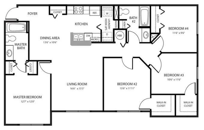 Brandywine Apartments - 4x2 for Rent