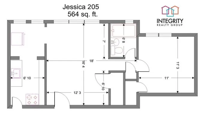 Integrity Cleveland Heights - Jessica 1 Bedroom 1 Bath A for Rent