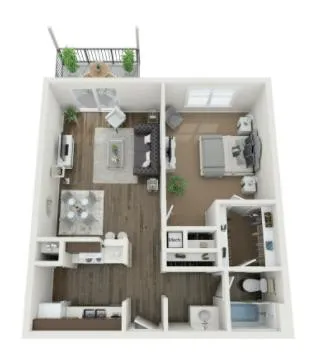 Ravenwood Apartments - Ravenwood 1 Bed 1 Bath Small (R) for Rent