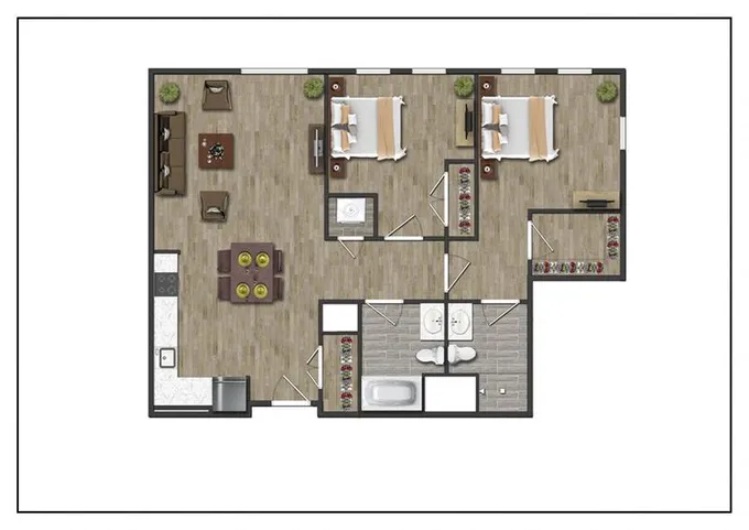North Square Apartments at The Mill District - 2E for Rent