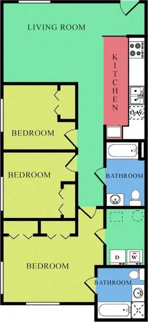 Wildwood Springs - 3x2 Ranch for Rent