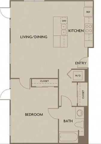 Theatre Square Apartments - One Bedroom (Industrial Lofts) for Rent