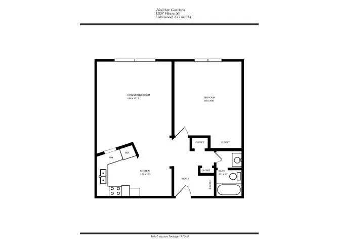 Holiday Gardens - HOLIDAY GARDENS- ONE BEDROOM - B for Rent