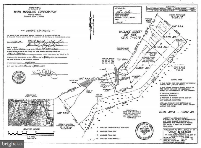 1 WALLACE ST, WARSAW, VA 22572 Land For Sale  MLS# VARV2000004