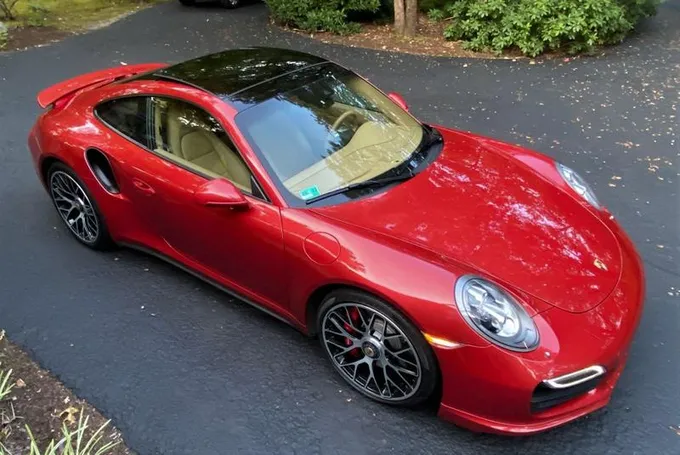 2014 Porsche 911 Turbo Coupe Amaranth Red for Sale
