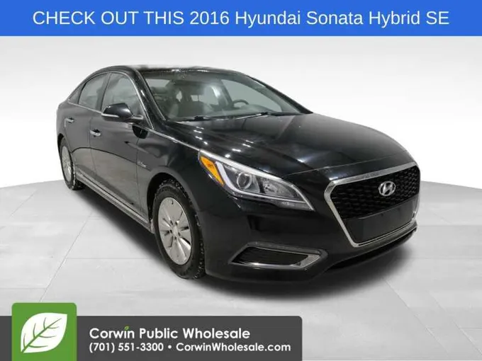 2016 Hyundai Sonata Hybrid Black, 67K miles for Sale