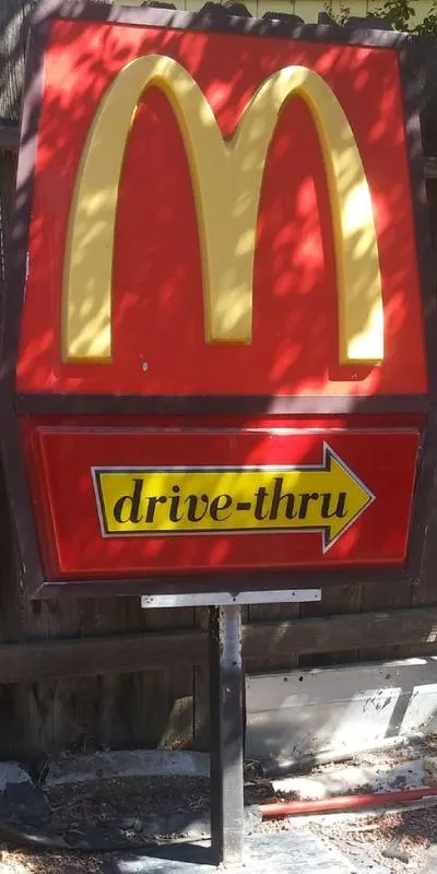 1970 Mc Donald's Drive Thru Sign for Sale