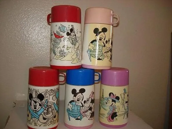 5 MICKEY MOUSE ~ Disney/Aladdin Thermos! for Sale
