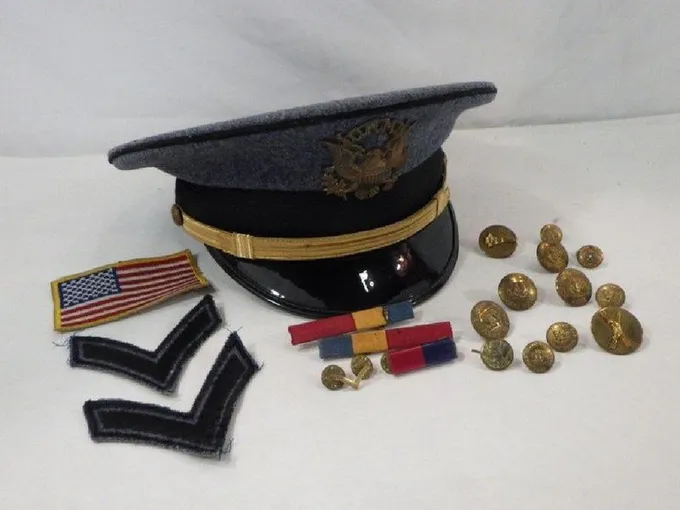 Oak Ridge Military Institute academy Officers Hat / Badge & Ribbons Pins for Sale
