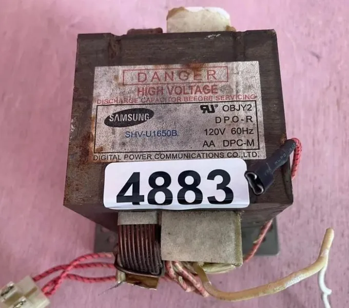 Samsung Microwave Transformer Part#OBJY2 DPC-R SHV-U1650B for Sale