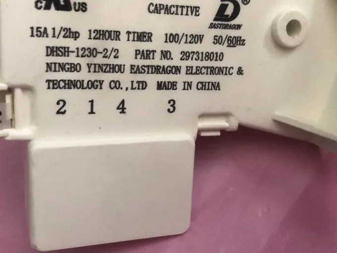 Frigidaire Fridge Defrost Timer Part #297318010 for Sale