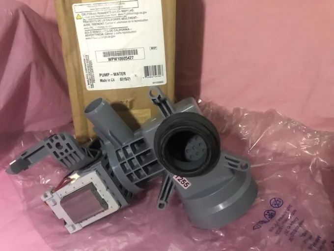 Wh irlpool Washer Drain Pump (New) Part # WPW10605427 for Sale
