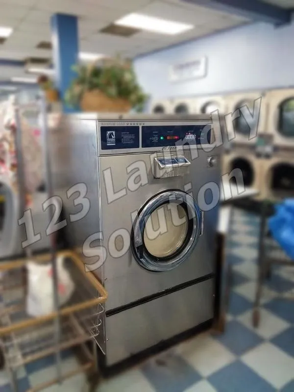 Coin Laundry Dexter Stainless Steel Front Load Washer T1200 75 Pound Capacity for Sale