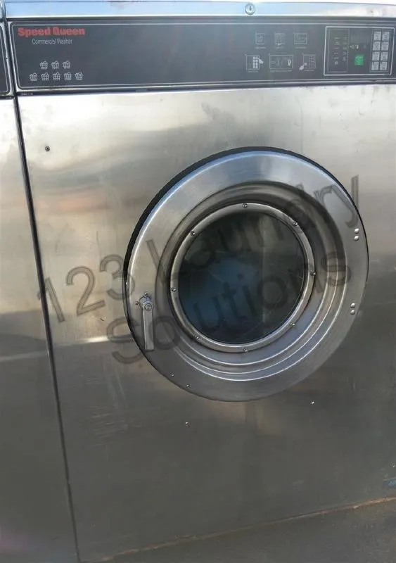 Heavy Duty Speed Queen Front Load Washer Coin Op 80LB 3PH 200 240V SC80BYVQU6 for Sale
