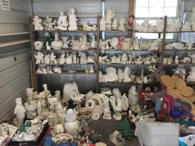 Unpainted ceramics, stained glass, picture frames for Sale