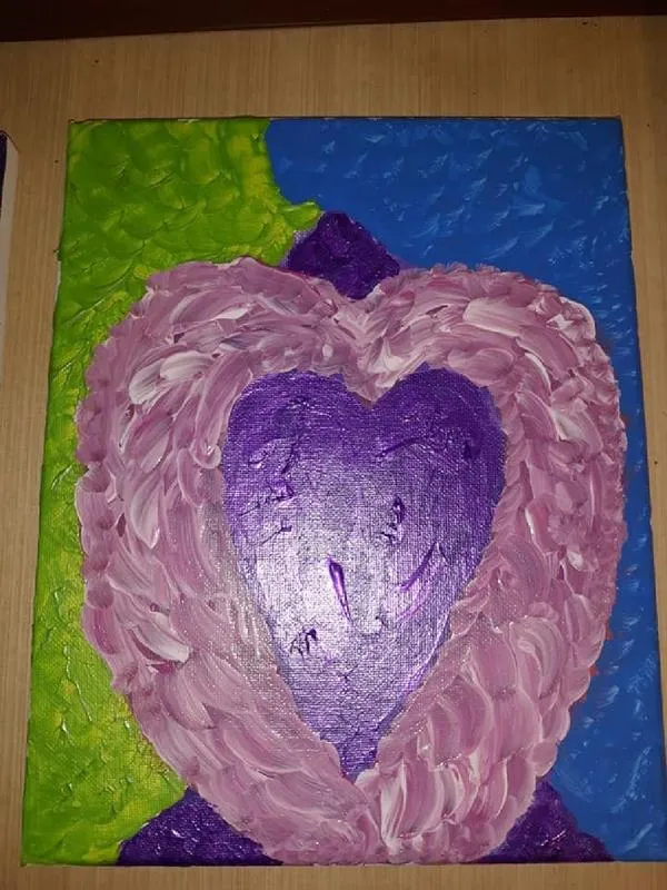 Angel Love Pearlescent Painting! for Sale