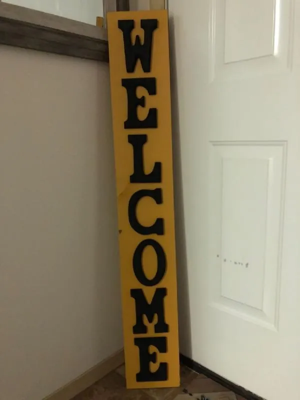 Welcome home decor front door sign for Sale
