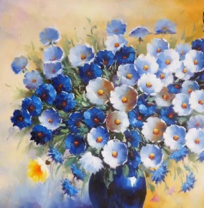 Still Life Flower & Objects Oil Paintings On Canvas - Arteet for Sale